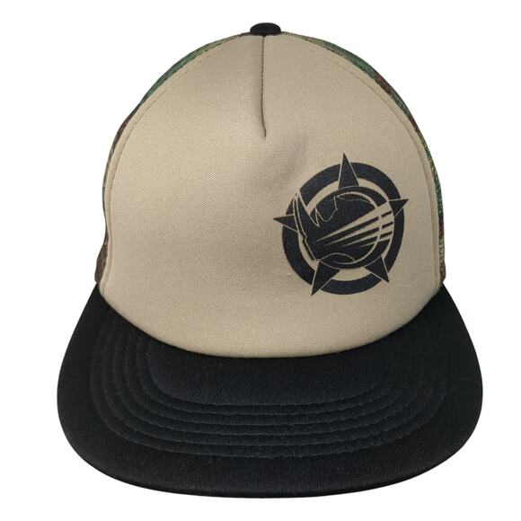 District Snapback Mesh Back Trucker Hat Multicolor One Size Camouflage - Picture 1 of 10